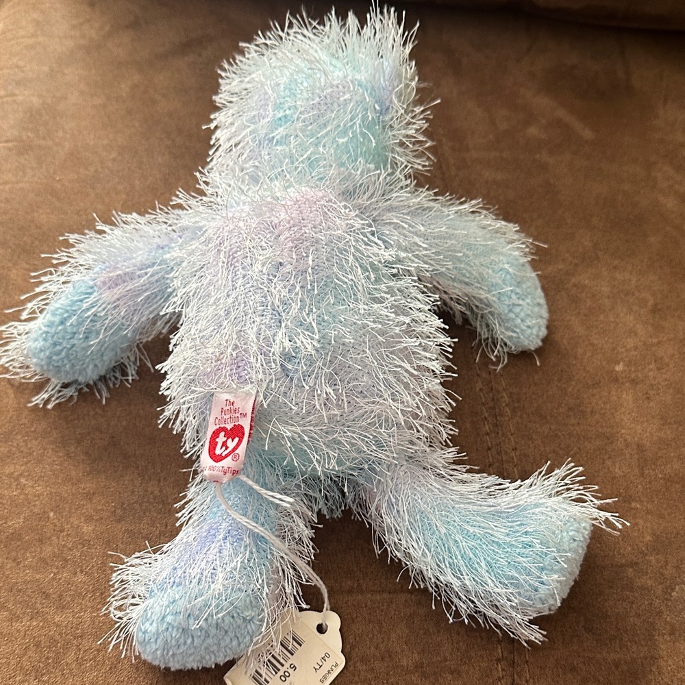 Ty Punkies Blue and Pink Stuffed Animal Beanie baby Twizzles - Picture 7 of 8